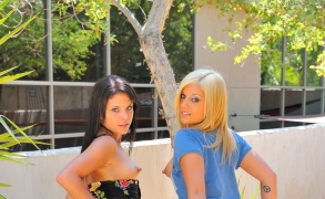 Haley and Hayden Naked Around Town