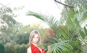 Kasia in a Red Dress
