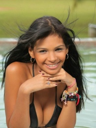 Karla Spice Wet in a Park