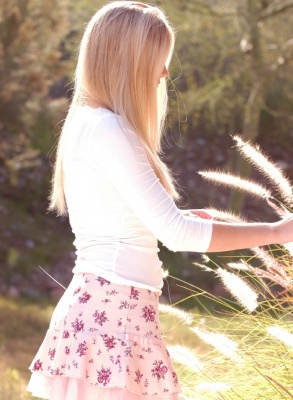 Alison Angel in the Back Yard