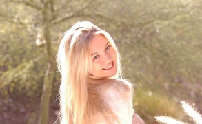 Alison Angel in the Back Yard