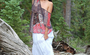 Chrissy Marie Topless in the Woods