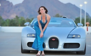 Meghan Topless in the Car