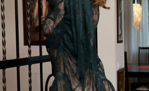 Cute Teddy Takes Off Her Lace Dress
