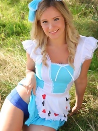 Elle Richie in a Cute Blue Outfit