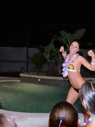 Girls Getting Frisky in the Hot Tub