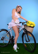 Hayley-Marie Coppin Gets Naked on a Bike