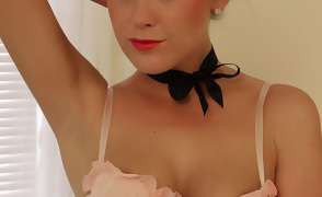 Lucy-Anne Brooks Relaxing in Her Boudoir