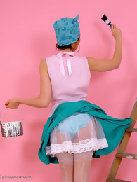 Rachael Paints Herself Instead of the Wall