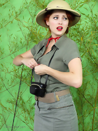 Hot Redhead Lucy on Safari