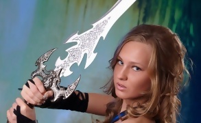 Kristine with a Sword