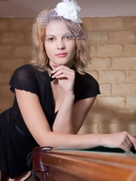 Dominika on the Pool Table