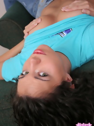 Erica Topless in Jeans