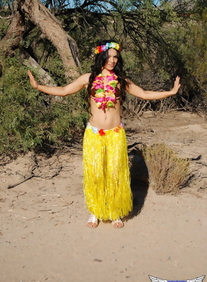 Tianna in a Tropical Outfit