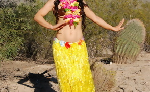 Tianna in a Tropical Outfit