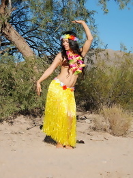 Tianna in a Tropical Outfit
