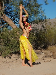 Tianna in a Tropical Outfit