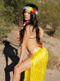 Tianna in a Tropical Outfit