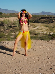 Tianna in a Tropical Outfit