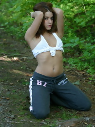 Serena Strips in the Forest