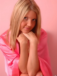 Madison Summers in a Pink Robe