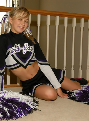 Sexy Blonde Polish Cheerleader Kasia