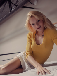 Blonde Kylie Belle Presents her Sexy Panties